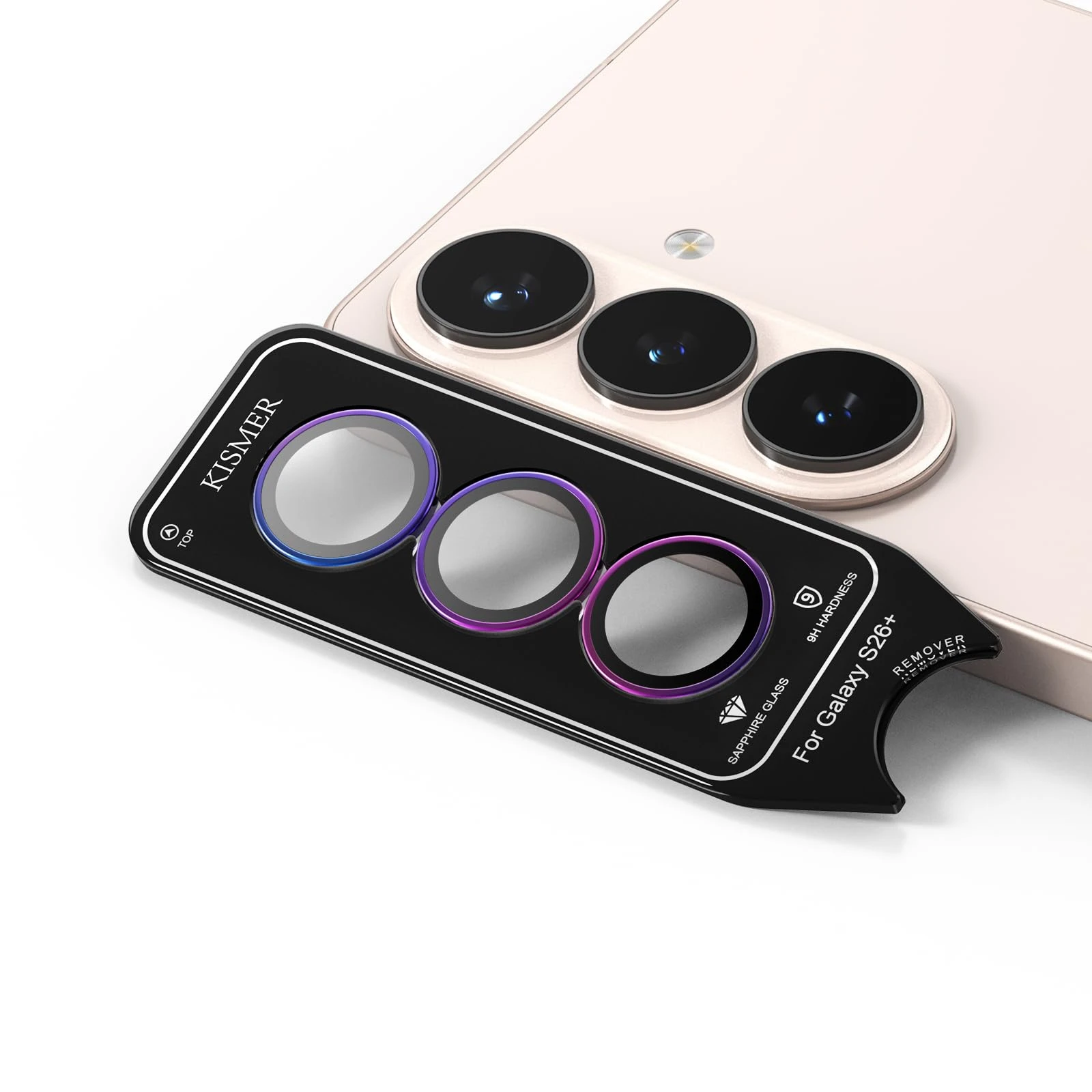 for Samsung Galaxy S26 plus Camera Lens Protector,Premium Sapphire Glass 9H Hardness with Aluminum Edging, Case Friendly, Colorful
